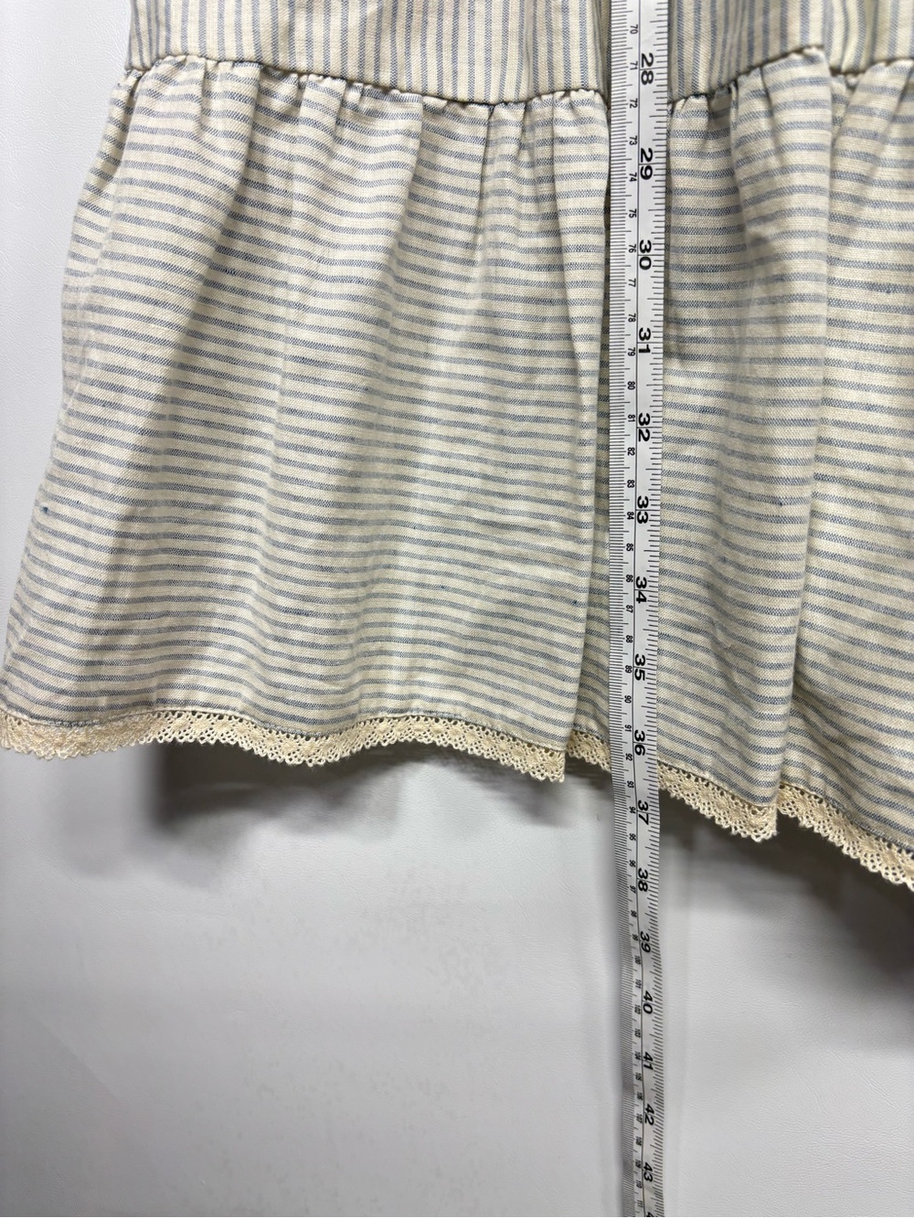 ✨Christy Dawn The Berkley Dress Blue Harvest Stripe Size M - Picture 15 of 16